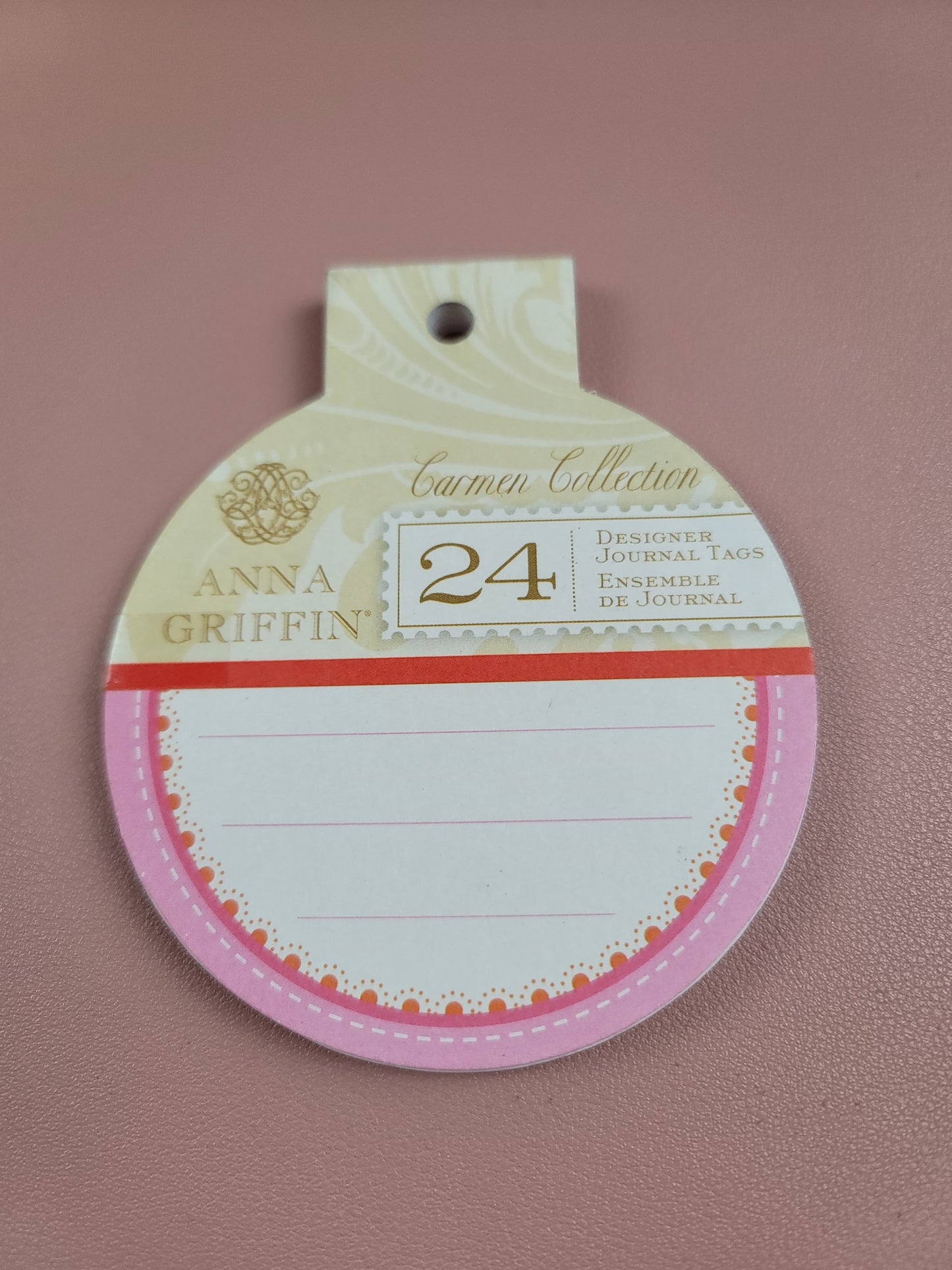Anna Griffin Carmen Collection Designer Journal Tags Pad