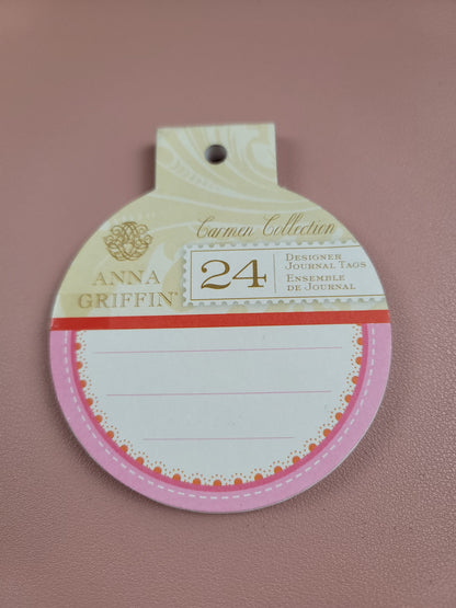 Anna Griffin Carmen Collection Designer Journal Tags Pad
