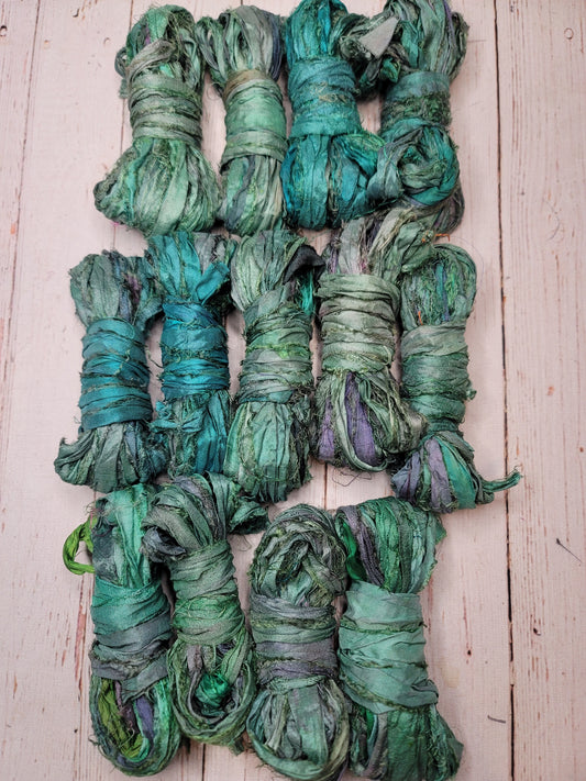 Silk Sari Ribbon 5 Yard Mini Skein Color #023