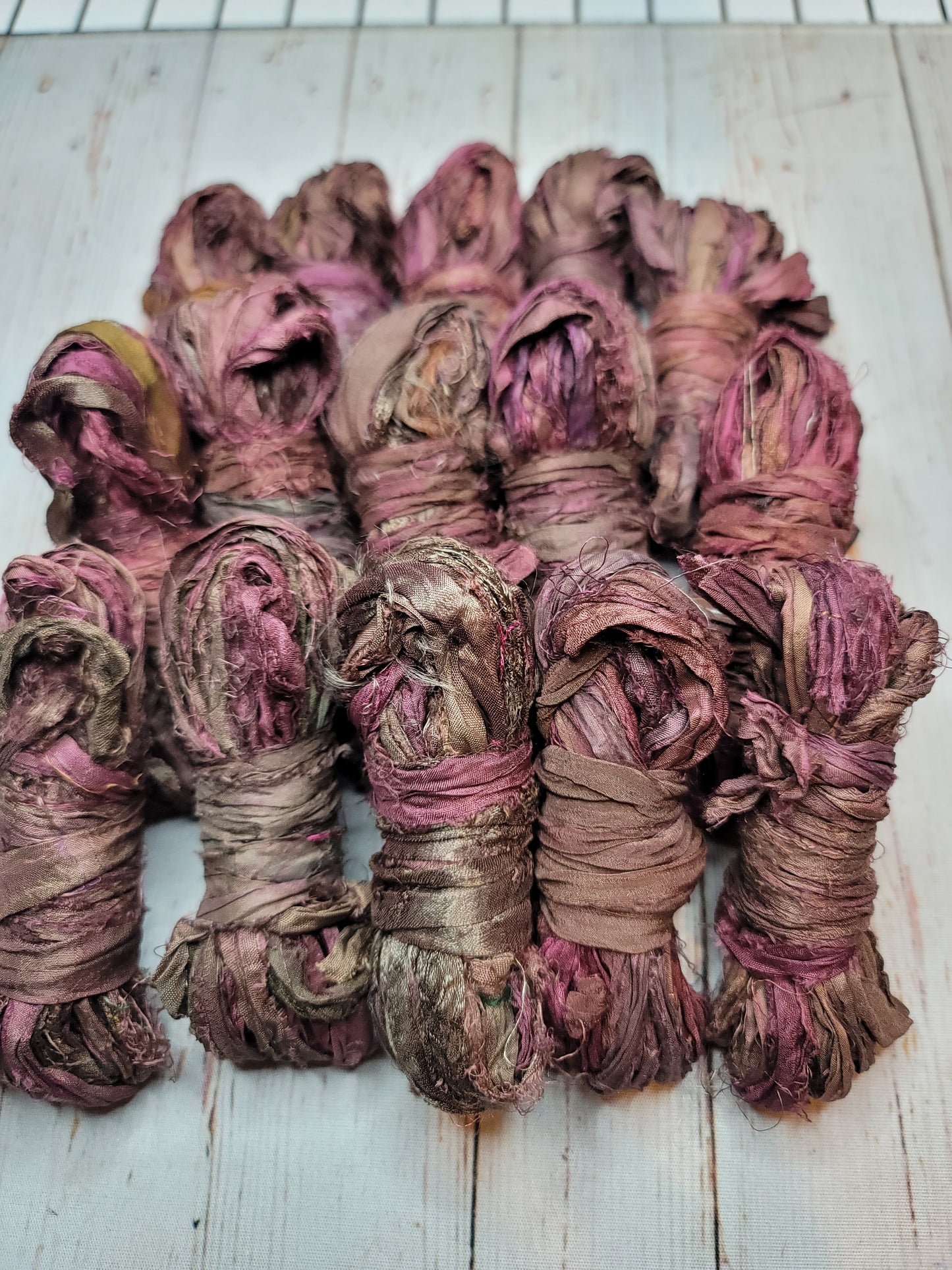 Silk Sari Ribbon 5 Yard Mini Skein Color #058