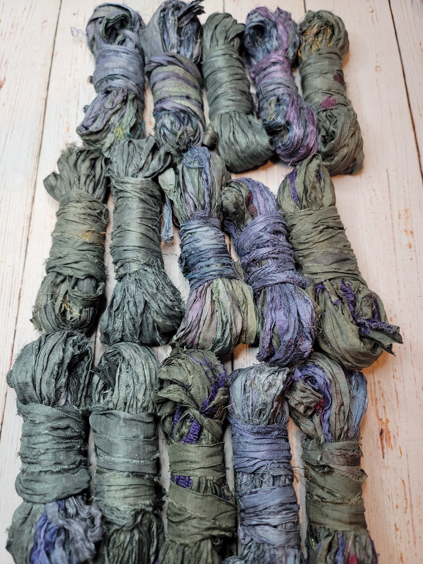 Silk Sari Ribbon 5 Yard Mini Skein Color #097