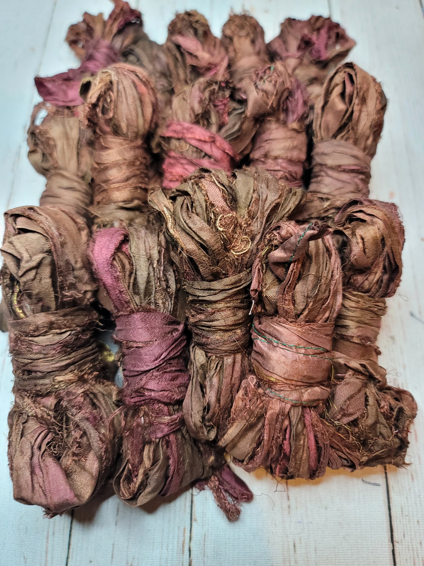 Silk Sari Ribbon 5 Yard Mini Skein Color #088