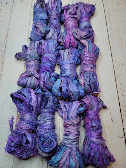 Silk Sari Ribbon 5 Yard Mini Skein Color #079