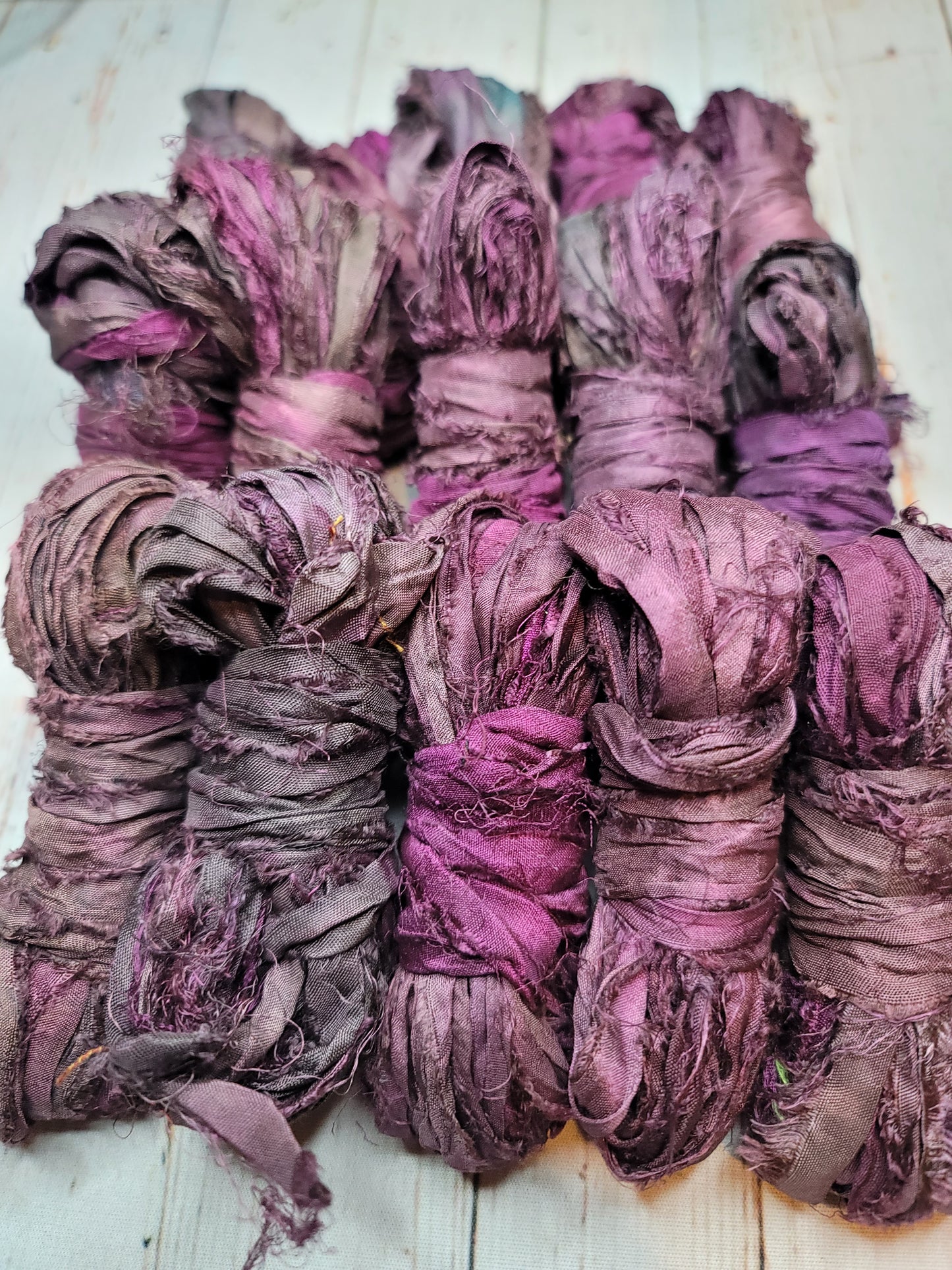 Silk Sari Ribbon 5 Yard Mini Skein Color #071