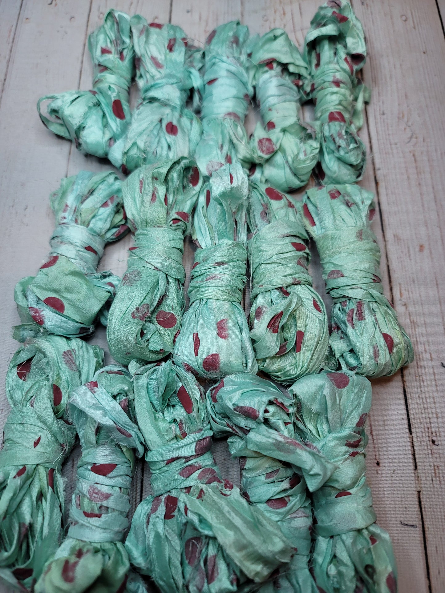 Silk Sari Ribbon 5 Yard Mini Skein Color #085