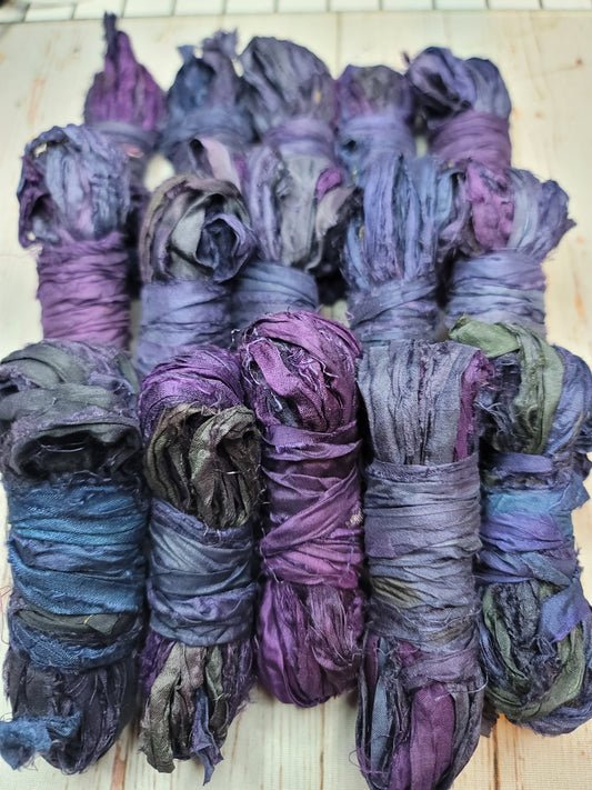 Silk Sari Ribbon 5 Yard Mini Skein Color #074