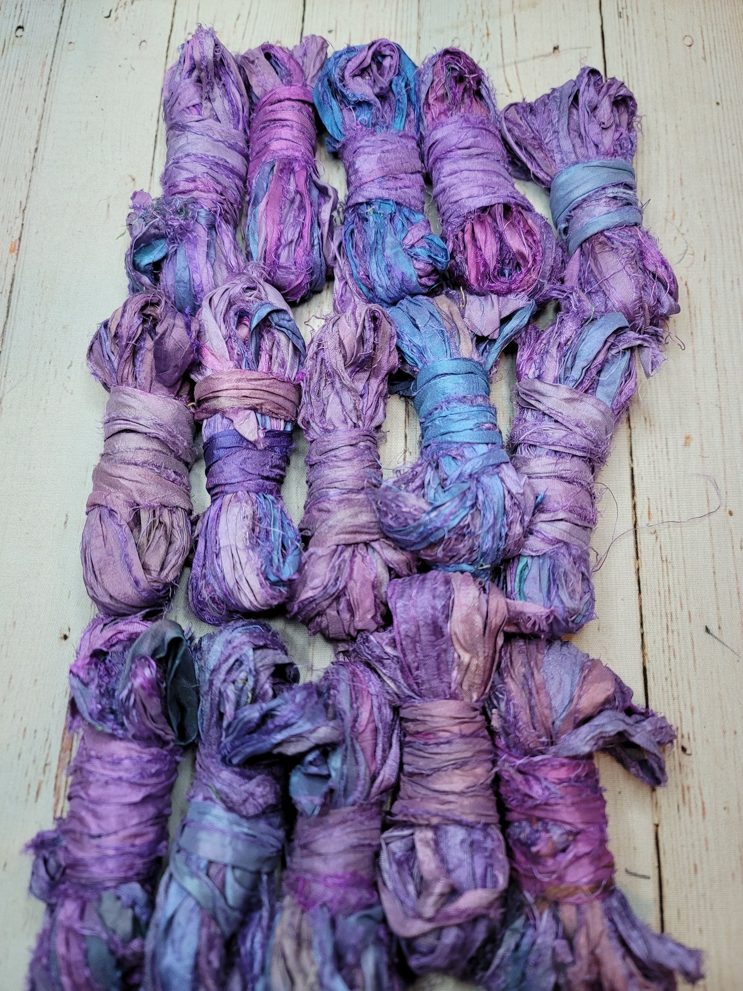 Silk Sari Ribbon 5 Yard Mini Skein Color #091