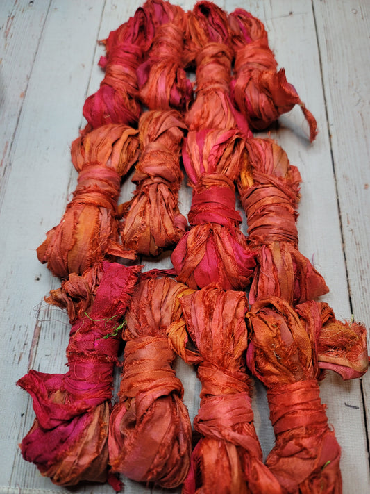Silk Sari Ribbon 5 Yard Mini Skein Color #092