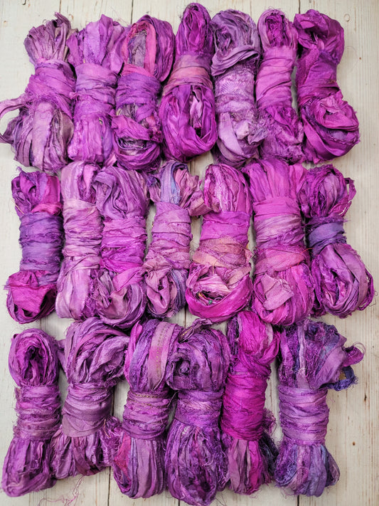 Silk Sari Ribbon 5 Yard Mini Skein Color #029