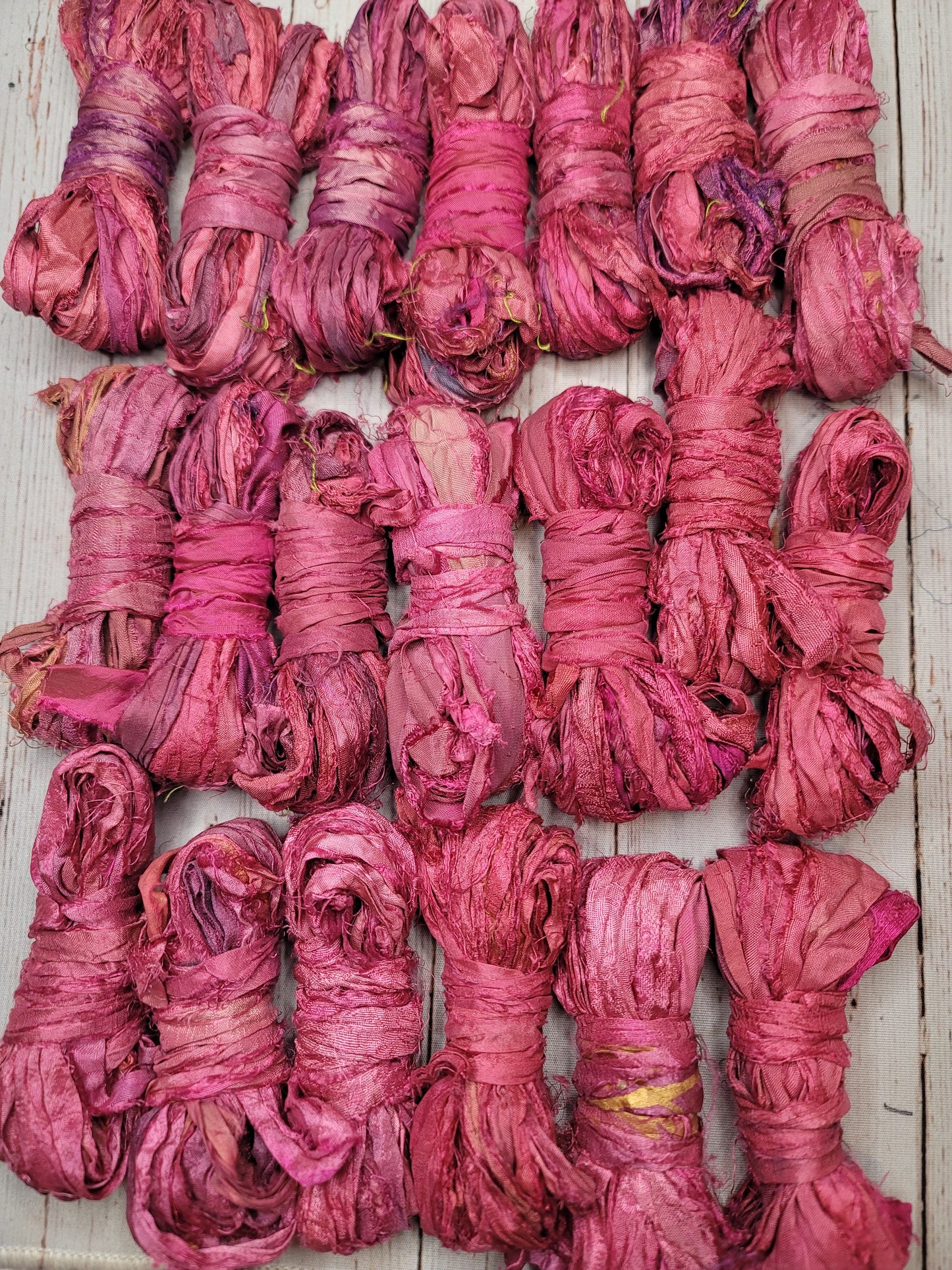 Silk Sari Ribbon 5 Yard Mini Skein Color #026