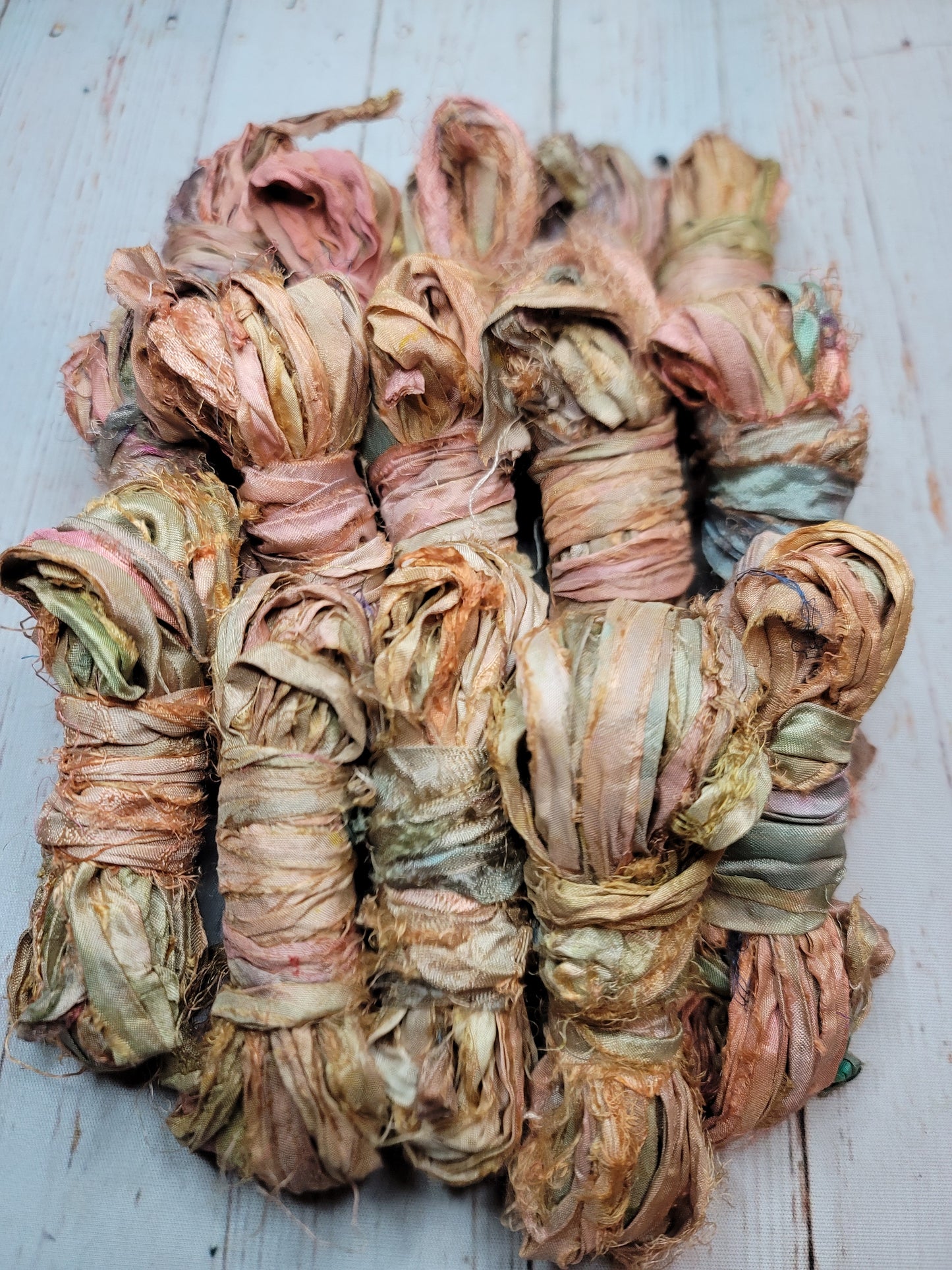 Silk Sari Ribbon 5 Yard Mini Skein Color #065