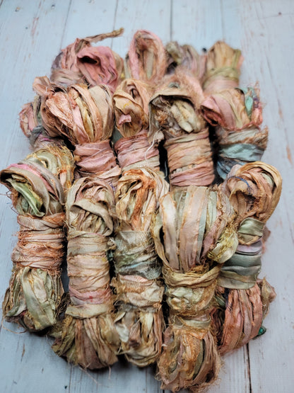 Silk Sari Ribbon 5 Yard Mini Skein Color #065