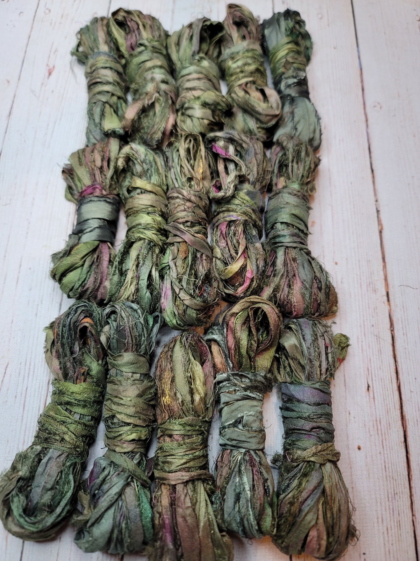 Silk Sari Ribbon 5 Yard Mini Skein Color #094