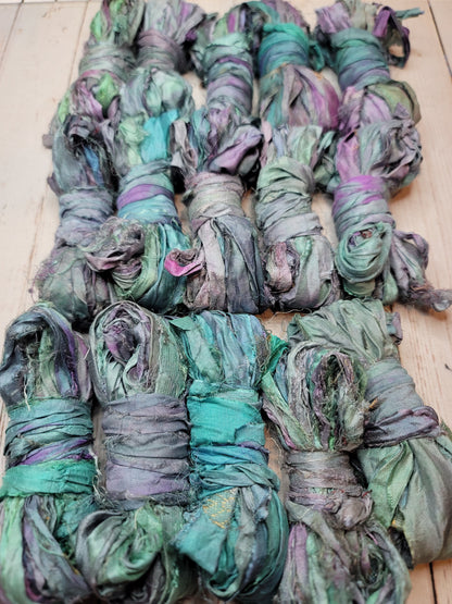 Silk Sari Ribbon 5 Yard Mini Skein Color #100