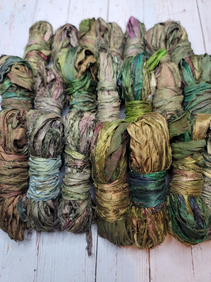 Silk Sari Ribbon 5 Yard Mini Skein Color #048