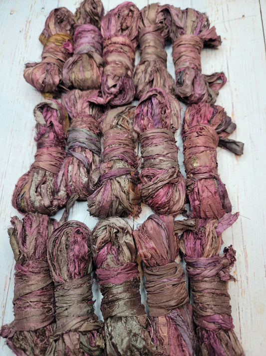 Silk Sari Ribbon 5 Yard Mini Skein Color #058
