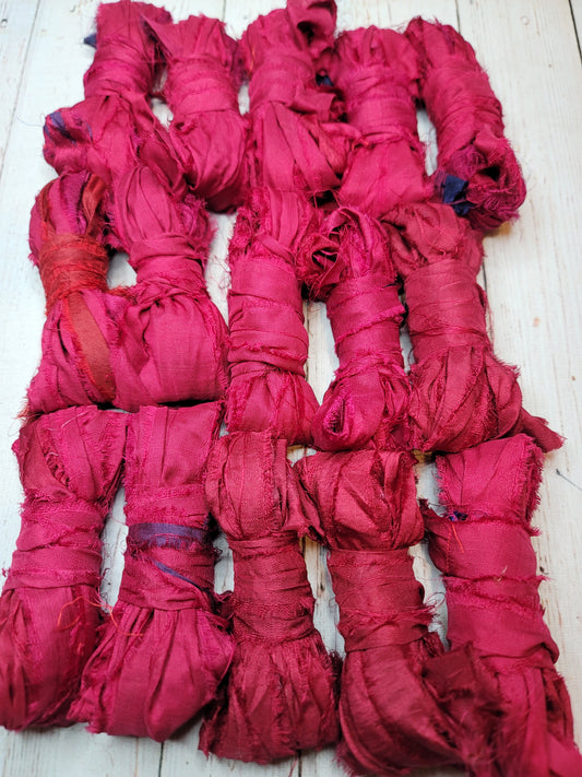 Silk Sari Ribbon 5 Yard Mini Skein Color #076