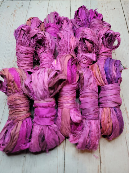 Silk Sari Ribbon 5 Yard Mini Skein Color #069