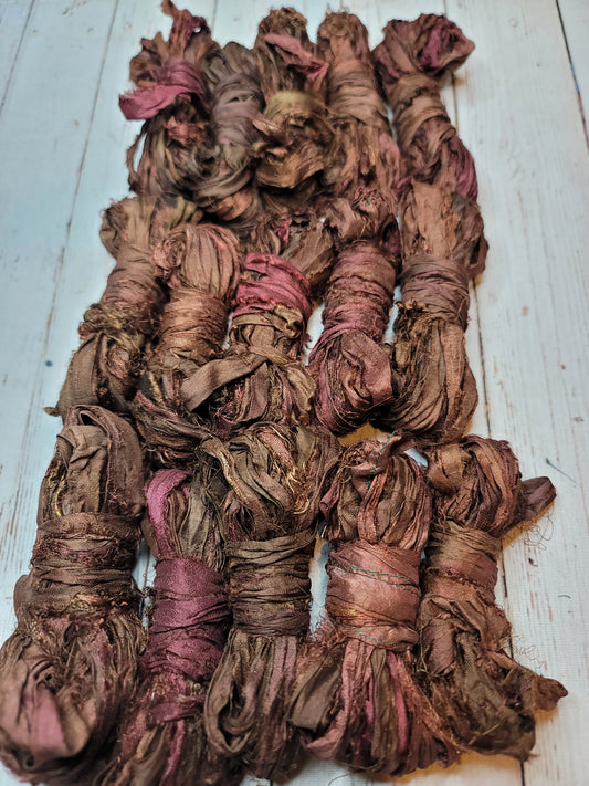 Silk Sari Ribbon 5 Yard Mini Skein Color #088