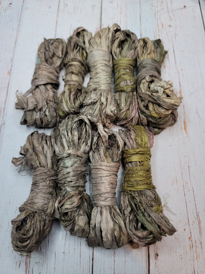 Silk Sari Ribbon 5 Yard Mini Skein Color #045