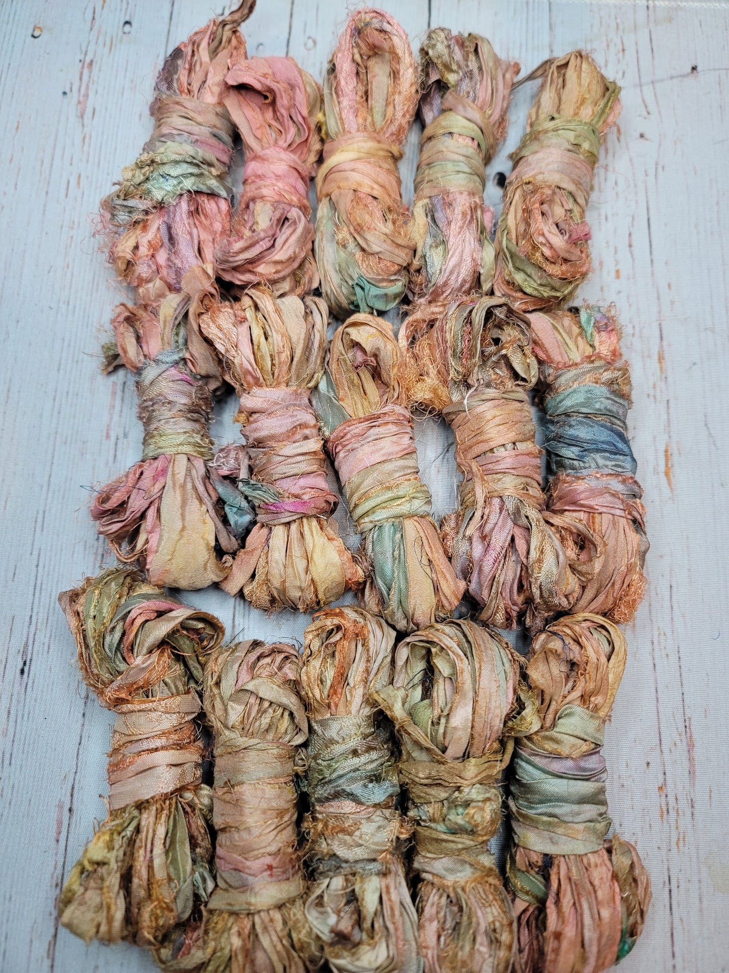 Silk Sari Ribbon 5 Yard Mini Skein Color #065