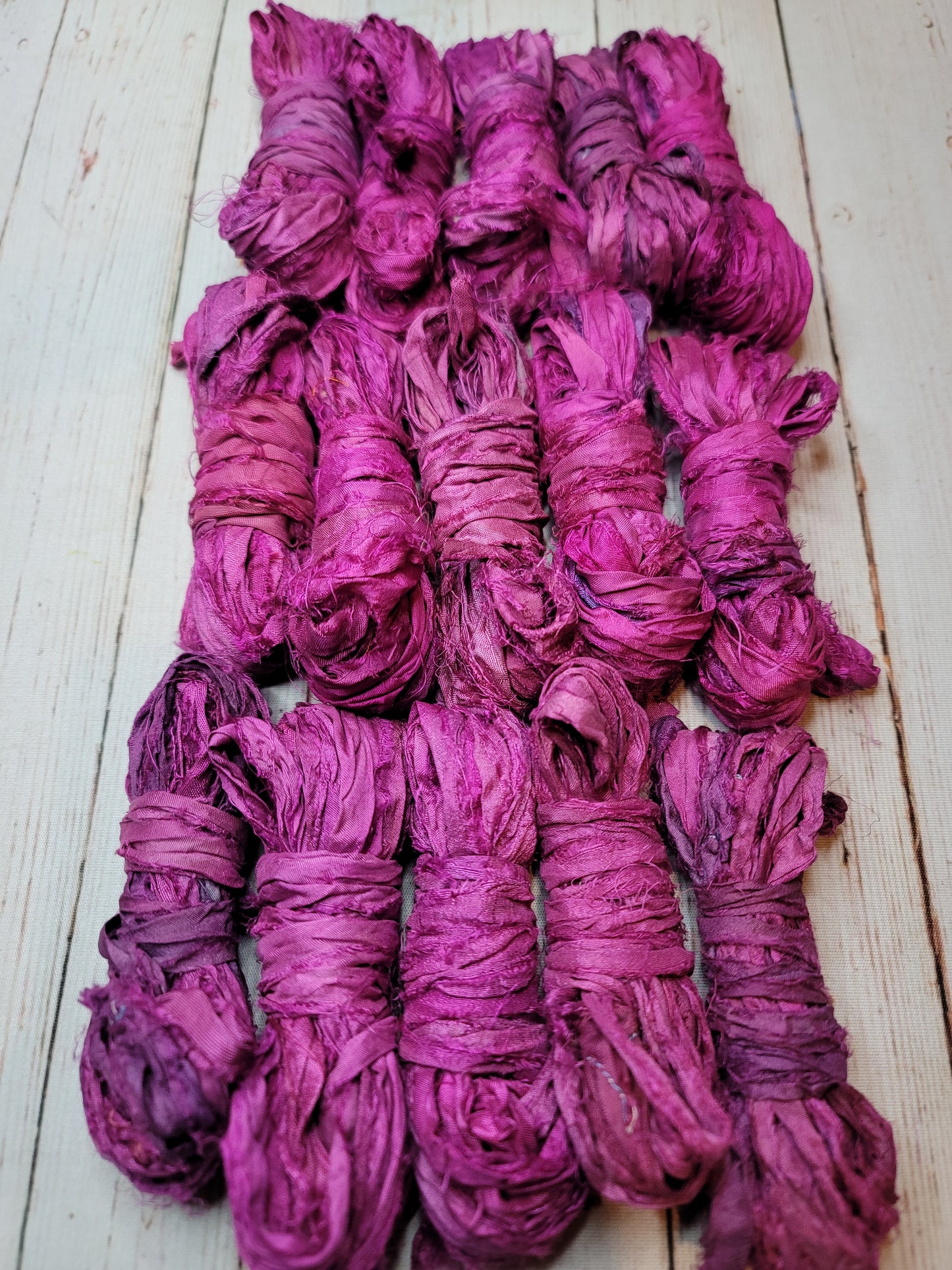 Silk Sari Ribbon 5 Yard Mini Skein Color #095
