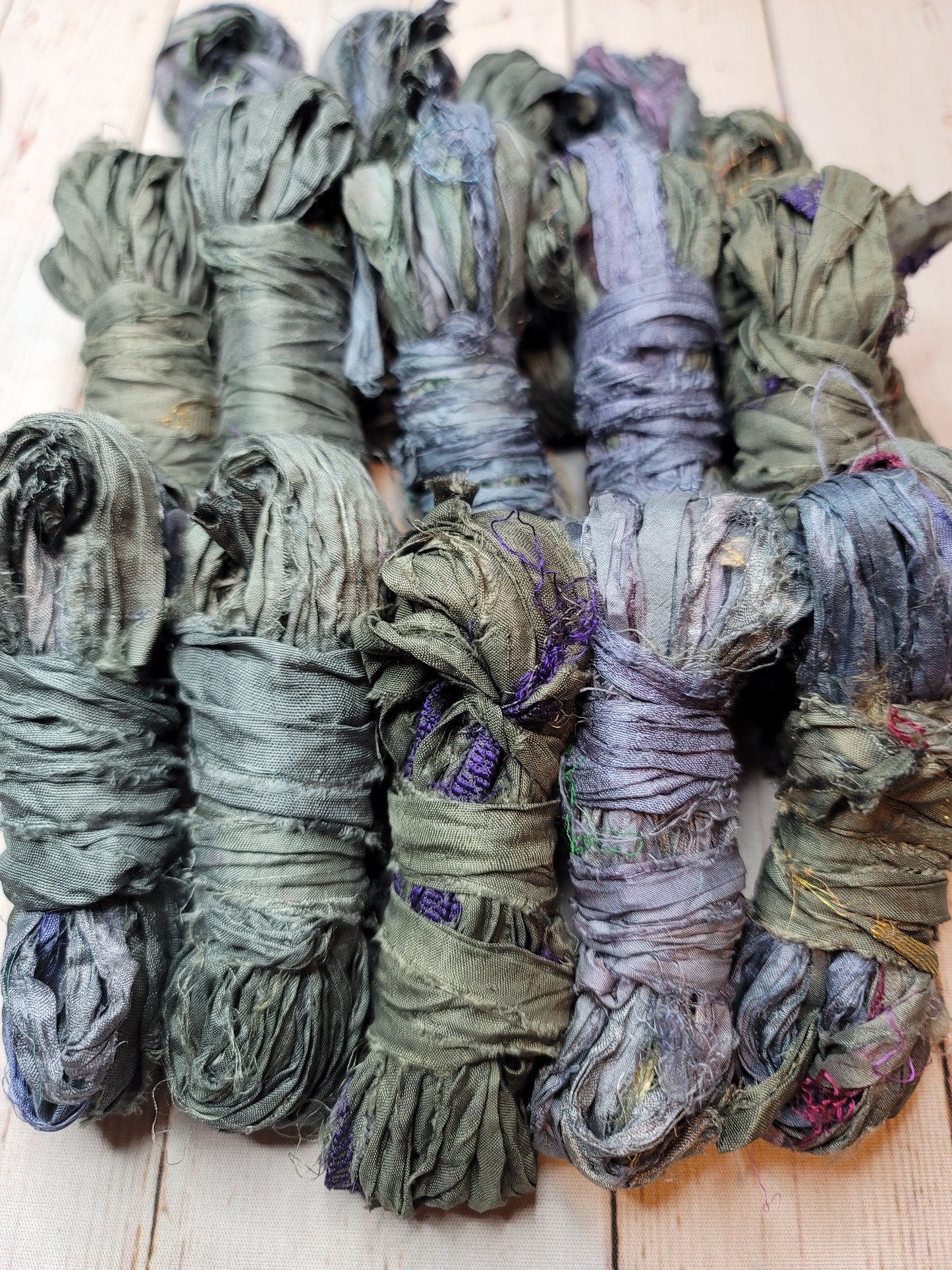 Silk Sari Ribbon 5 Yard Mini Skein Color #097
