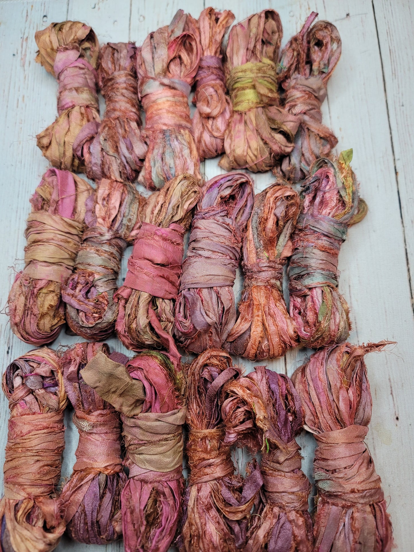 Silk Sari Ribbon 5 Yard Mini Skein Color #057