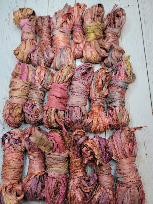 Silk Sari Ribbon 5 Yard Mini Skein Color #057