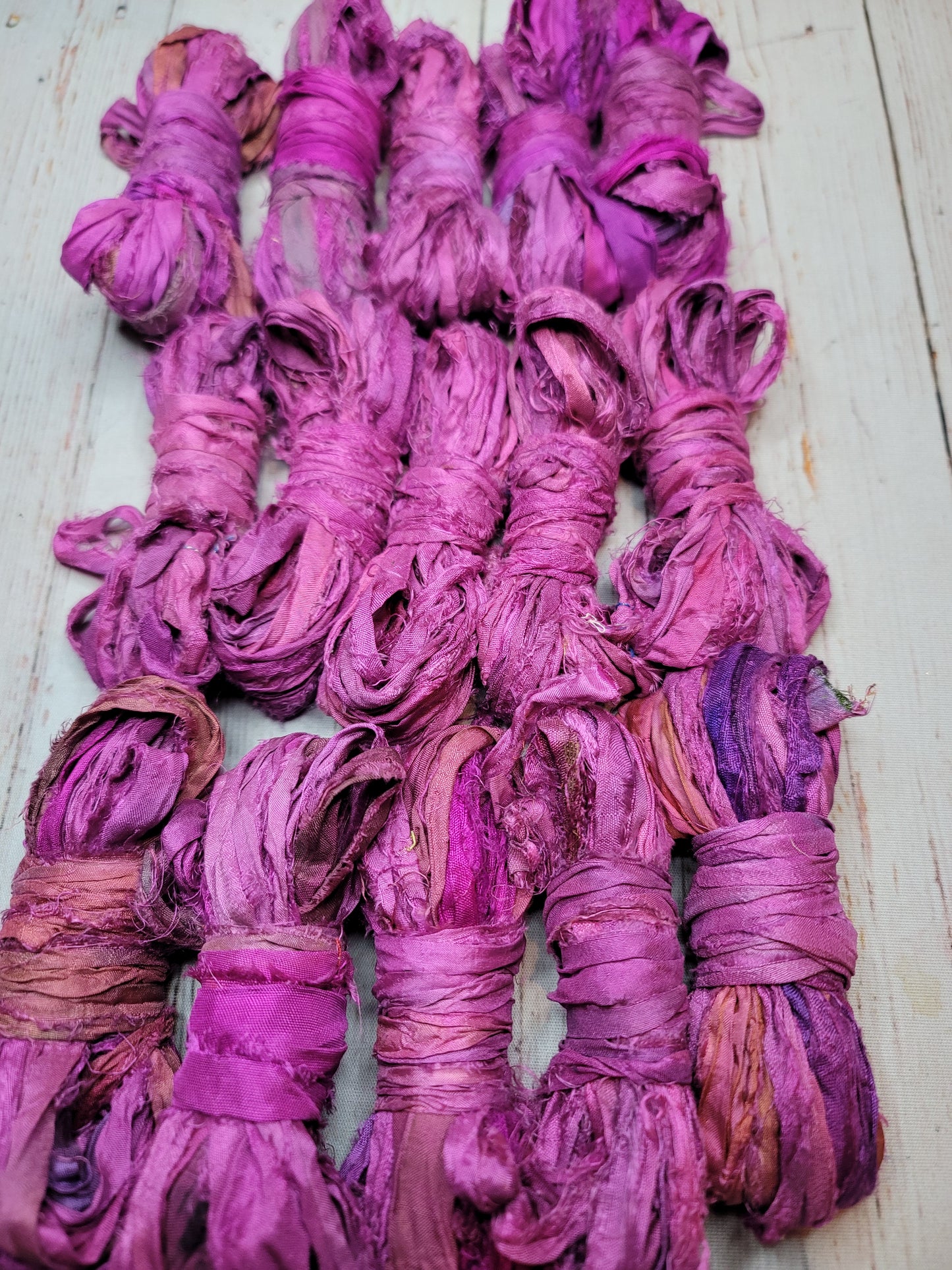 Silk Sari Ribbon 5 Yard Mini Skein Color #069