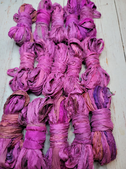 Silk Sari Ribbon 5 Yard Mini Skein Color #069