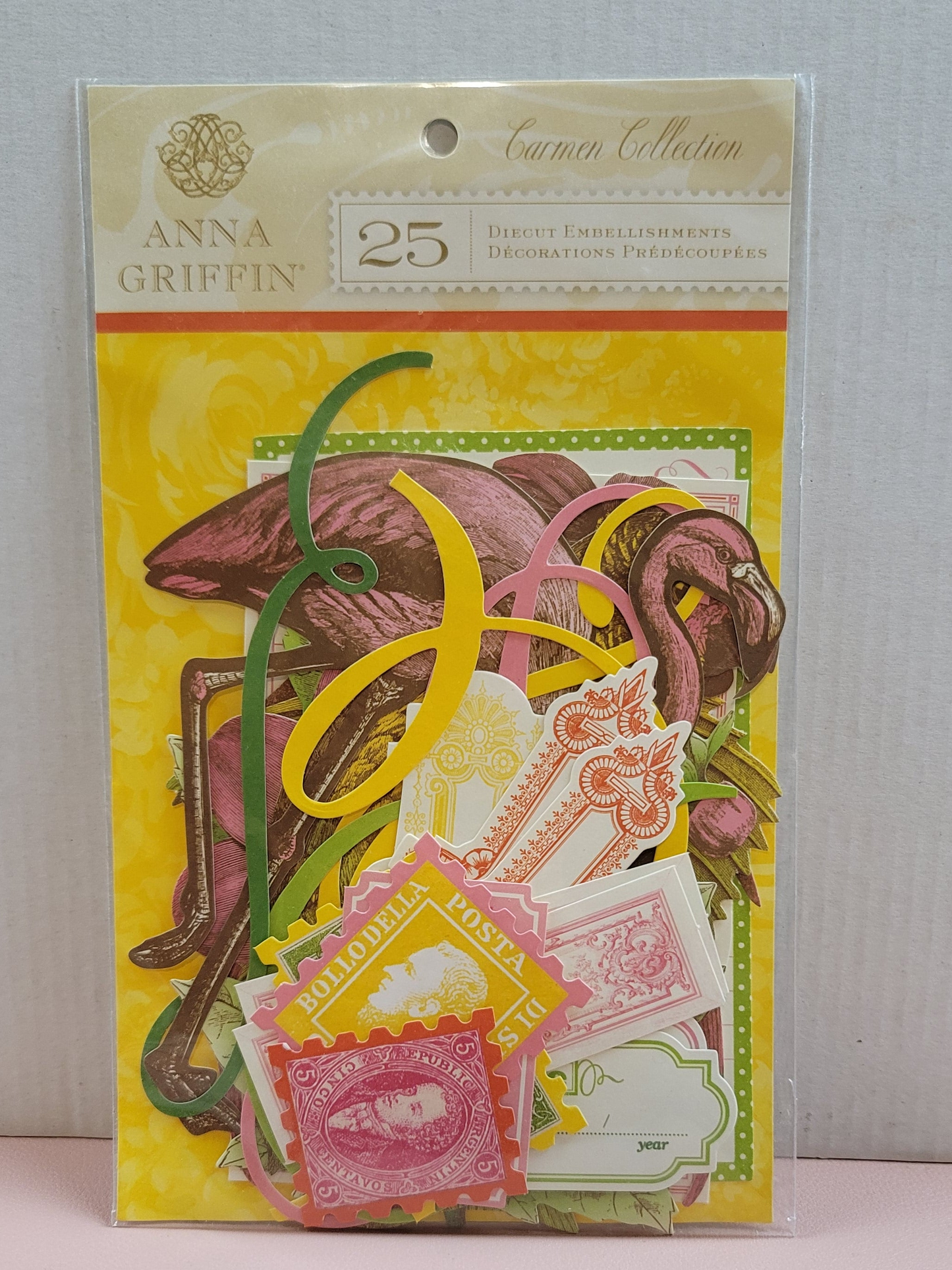 Anna Griffin Carmen Collection 25-Piece Diecut Embellishment Pack