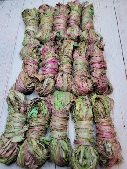 Silk Sari Ribbon 5 Yard Mini Skein Color #075