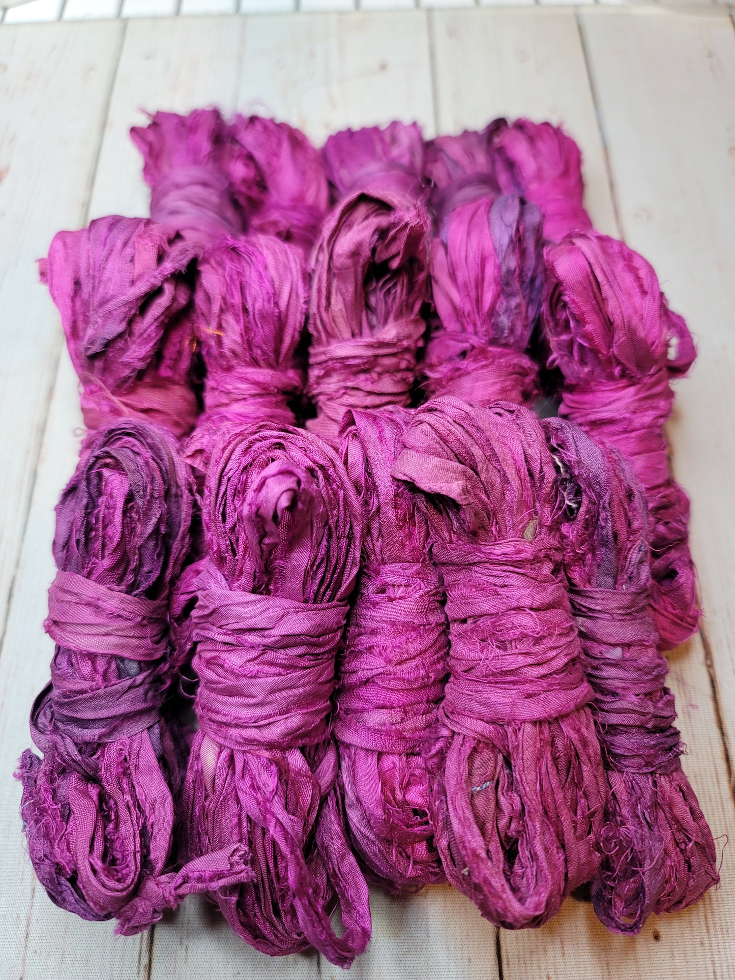 Silk Sari Ribbon 5 Yard Mini Skein Color #095