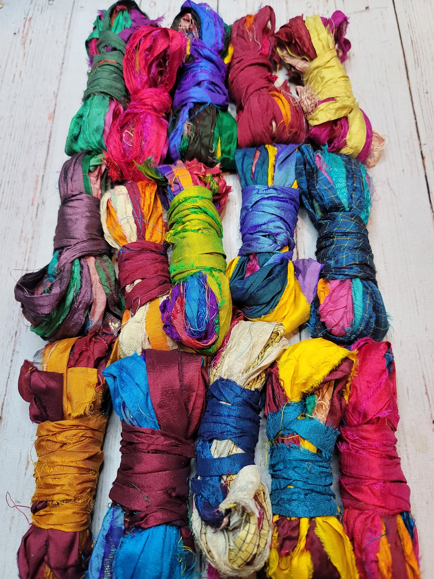 Silk Sari Ribbon 5 Yard Mini Skein Color #096