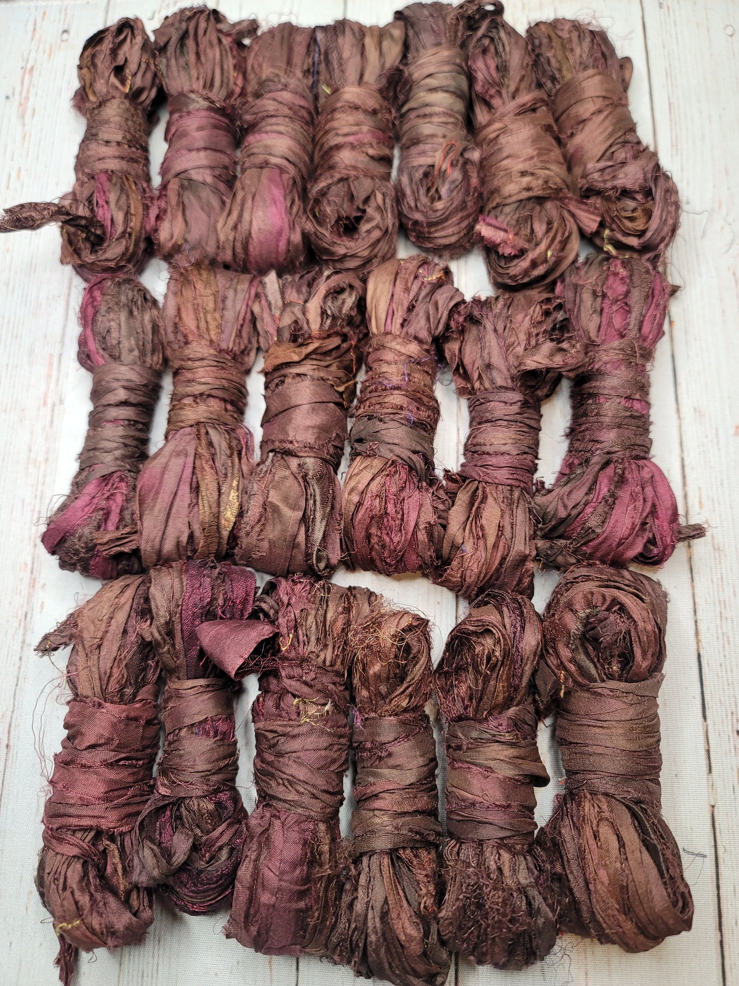 Silk Sari Ribbon 5 Yard Mini Skein Color #020