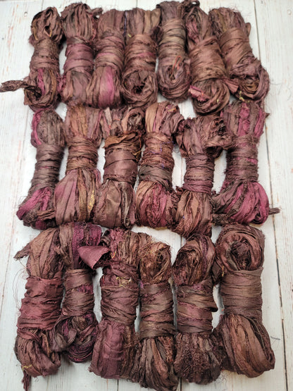 Silk Sari Ribbon 5 Yard Mini Skein Color #020