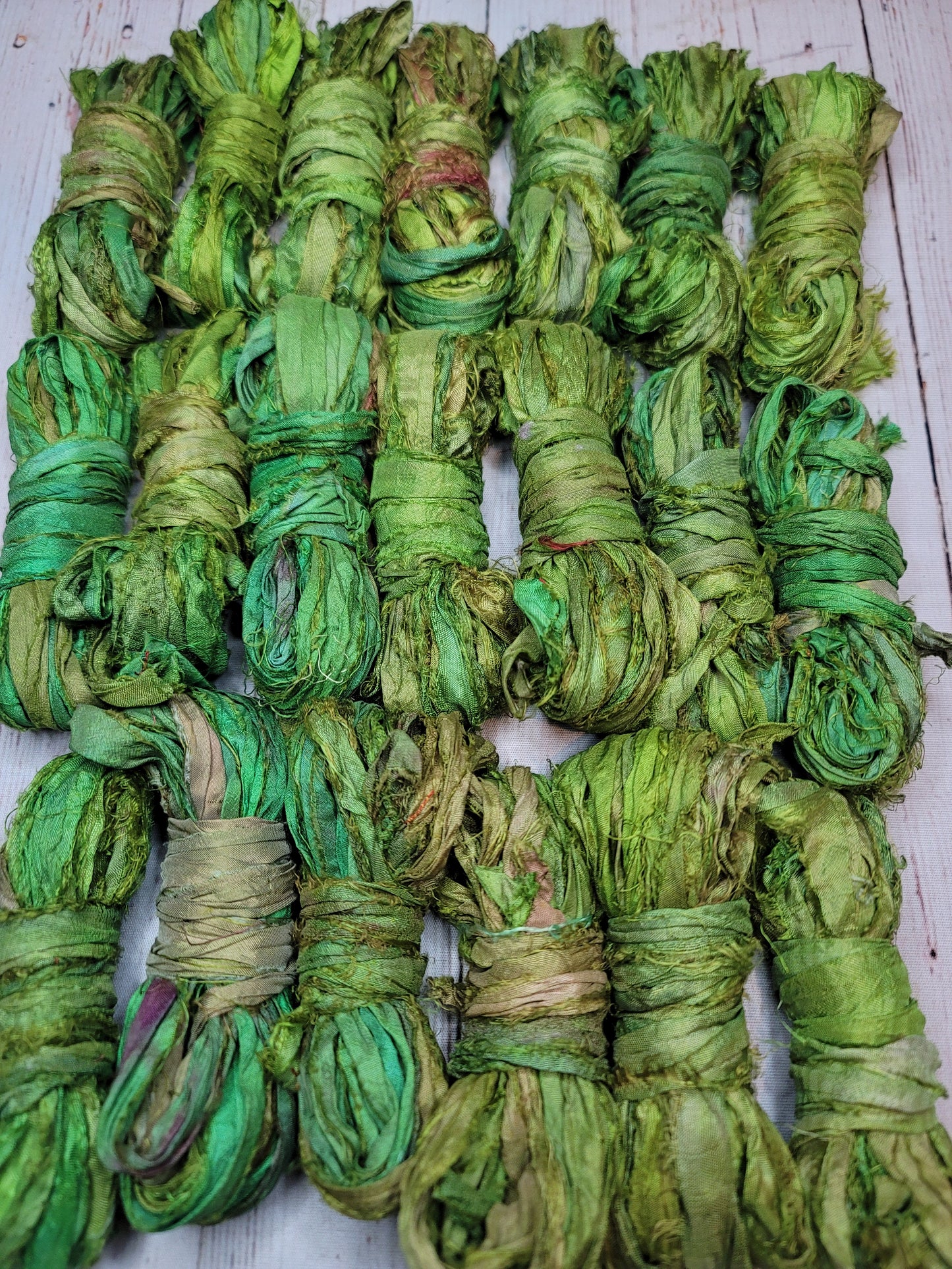 Silk Sari Ribbon 5 Yard Mini Skein Color #034
