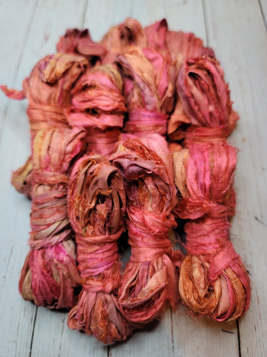 Silk Sari Ribbon 5 Yard Mini Skein Color #086