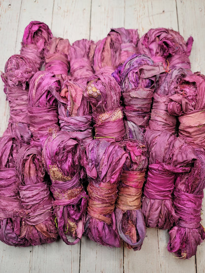 Silk Sari Ribbon 5 Yard Mini Skein Color #022