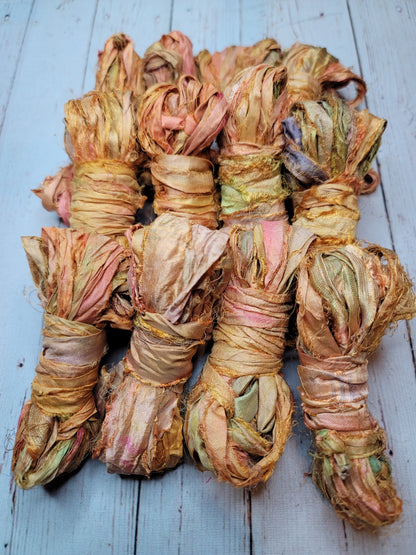 Silk Sari Ribbon 5 Yard Mini Skein Color #078