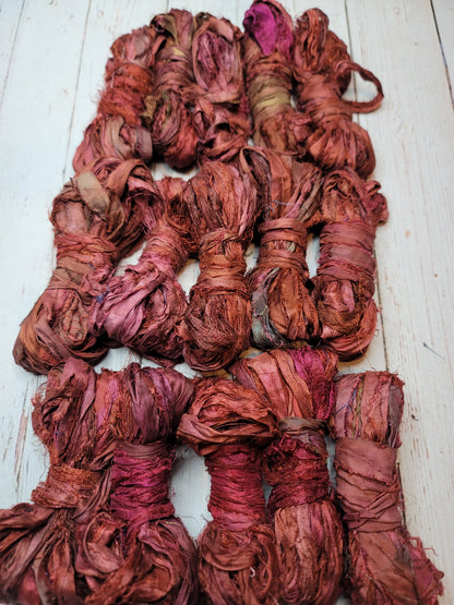 Silk Sari Ribbon 5 Yard Mini Skein Color #084