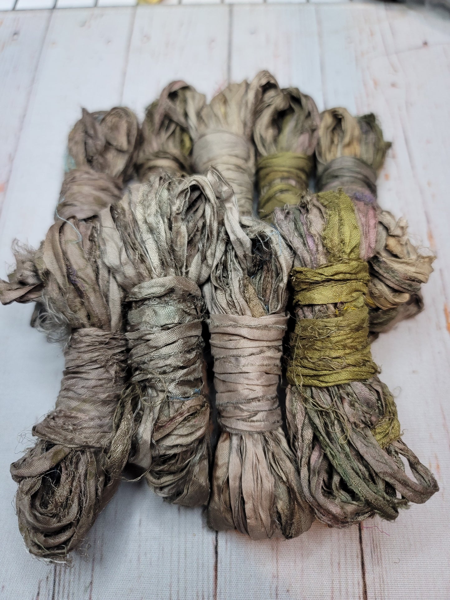 Silk Sari Ribbon 5 Yard Mini Skein Color #045